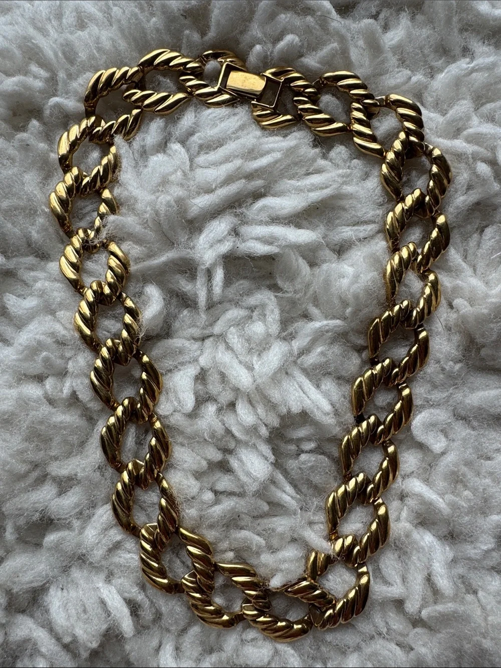Vintage Napier Chunky Gold Necklace